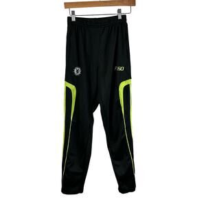 Chelsea Football Club Joggers Track Warmup Pants Black London Soccer READ
